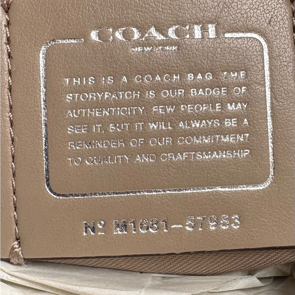 Coach Pebbled Leather Satchel | Latte Cocoa Neutral- Like New - Picture 6 of 14